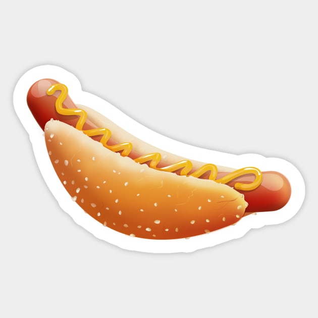 Hotdog Sticker by nickemporium1